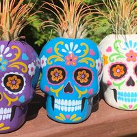 Pot squelette en résine blanche, jardinière drôle, pot de fleur unique en forme personnalisée pour la décoration de la maison