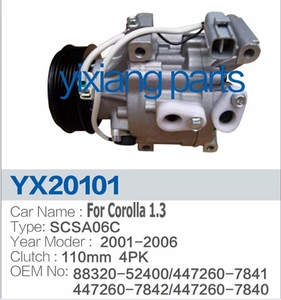 Compresor de <span class=keywords><strong>Aire</strong></span> <span class=keywords><strong>Acondicionado</strong></span> para Automóvil, Repuesto de CA para <span class=keywords><strong>TOYOTA</strong></span> Yaris 4PK, Compresor de <span class=keywords><strong>Aire</strong></span> <span class=keywords><strong>Acondicionado</strong></span> 88320-52010 88320-52400 2000-2005 - Product Image 4