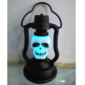 Pumpkin Skull <b>LED</b> Pony Lantern Halloween Decoration Prop Creative Holiday <b>Bar</b> Party <b>Light</b> <b>LED</b> Oil Lamp Prop Lantern Decoration - Product Image 6