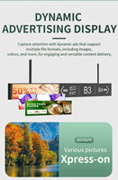 Pour COSUN double face LCD boîte à lumière intérieur magasin de détail publicité suspendu numérique affiche ascenseur orientation Animation graphiques