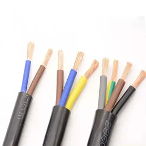 H03V2V2-F 2 × 0,5 mm 2-Kern 1,5 mm 2,5 mm 4 mm 6 mm elektrisches flexibles PVC-Kupfer-Signaldrahtkabel