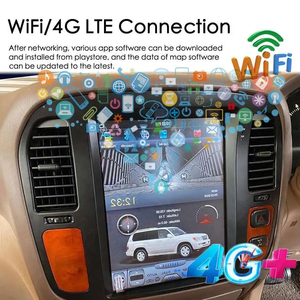 Écran vertical Android 12,1 pouces pour GPS de voiture Lexus LX470 Toyota LAND CRUISER LC100 1999-2002, autoradio, lecteur multimédia vidéo - Product Image 5