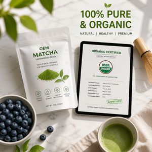 Suministro de Fábrica: Polvo de Matcha Culinario en Bolsas a Granel, Té Verde Orgánico para Smoothies, Compatible con Diseño de Marca Personalizada - Product Image 4