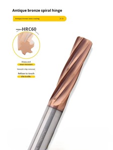 Alesatore a Spirale in Carburo di Tungsteno Solido 60 Gradi, Precisione 0 0.005/Allungato/H7/H8 - Product Image 2