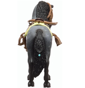 Modèles réalistes d'animaux de <span class=keywords><strong>ferme</strong></span> en PVC, jouets pour enfants - Cheval de simulation en plastique, cowboy western, <span class=keywords><strong>chevalier</strong></span>, jouets amusants pour animaux de <span class=keywords><strong>ferme</strong></span> - Product Image 4