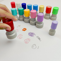 Prêt à expédier HA28 15 couleurs école professeur nom timbres papeterie professeur timbres pour salle de classe