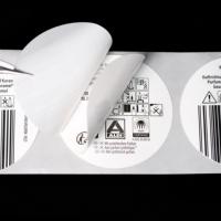 Étiquettes adhésives double face en vinyle écologique, résistantes à l'eau et à l'huile, durables, à trois couches, avec logo personnalisé, pour cosmétiques