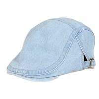 Chapeau béret en jean <span class=keywords><strong>printemps</strong></span> et automne pour enfants casquette béret en denim unisexe décontractée pour enfants - Product Image 4