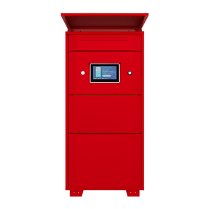 Casier intelligent <span class=keywords><strong>extérieur</strong></span> étanche et durable pour colis, avec panneau solaire pour recharge, pour grossistes, kiosques, laveries et services de livraison - Product Image 3