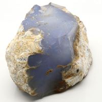 Calcédoine bleue naturelle de bonne qualité brute en vrac