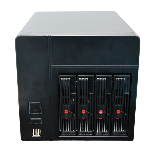 4 Bay NAS Case Hot Swappable Private Cloud Storage Server for Home Office Personal Bac
