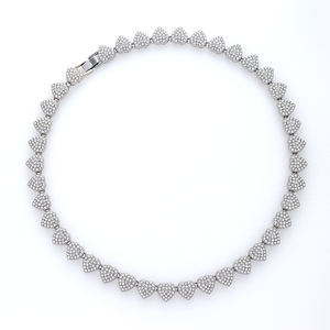 Fashion Shine Trust <span class=keywords><strong>nessuno</strong></span> ciondolo a forma di <span class=keywords><strong>cuore</strong></span> collana e bracciale oro placcato in argento realizzato in resistente in lega di zinco gioielli - Product Image 5