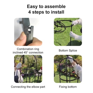 Chậu Hoa Hồng Hình Chữ U Trung Quốc 8Mm Giá Để Chậu Cây Leo Trong Hiên Lưới Mắt Cáo - Product Image 3