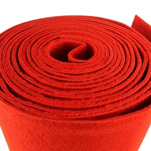 Alfombras rojas de 2mm, rollo de Fieltro de Poliéster blanco y rojo, alfombra de tela no tejida con agujas para eventos, corredores, fiesta de boda - Product Image 4