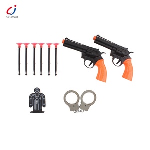 गर्म बेच बच्चे सबसे अच्छा उपहार लड़का शांत प्लास्टिक नरम बुलेट खिलौना पुलिस बंदूक सेट - Product Image 1