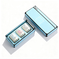 Boîtes d'emballage pour bougies parfumées recyclables, design personnalisé d'usine, avec lamination brillante, gaufrage, boîte cadeau en carton avec couvercle