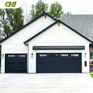 Porte de <span class=keywords><strong>garage</strong></span> sectionnelle moderne CHI, construction en acier et mousse, étanche, taille personnalisée, finition de haute qualité, garantie d'un an - Product Image 2