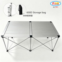 Grande table pliante connectée pour l'extérieur, table de camping multi-personnes