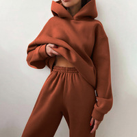 Survêtement en polyester en gros, sweat-shirts personnalisés, unisexe, en vrac, sweats à capuche pour femmes, pantalons de survêtement et ensemble sweat-shirt