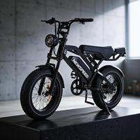 Vélo électrique de ville X80PRO à prix abordable, 20 pouces, 250W, 48V 15AH, Shimano 7 vitesses, vélo électrique de ville à pneus larges