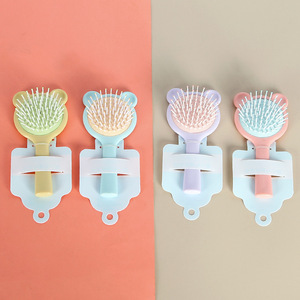 Mini peine acolchado Mohei de 15-20 cm, diseño portátil de masaje para el cuidado del cabello de bebés y niños - Product Image 2