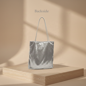 Luxury White Tweed Open Tote <strong>Bag</strong> Ostrich Feather Trim Large Sequin Patchwork Handbag Wedding Bridal Gift Party Custom Logo - Product Image 4