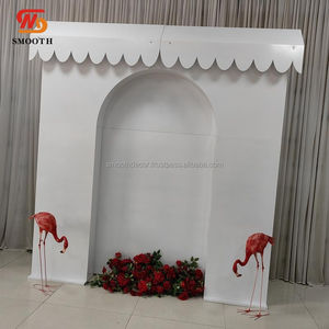 Nouvel Arrivage – Décoration de Fond en Forme de Porte en Fer avec Miroir, Blanc, pour Mariages et Événements – Prix Usine - Product Image 6