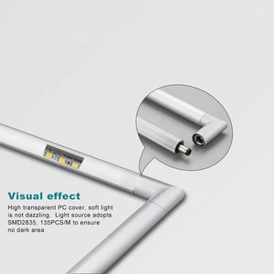 Gisih Hot Bán DC12V có thể tháo rời bạc đen <span class=keywords><strong>LED</strong></span> hiển thị tủ thanh ánh sáng cho đồ trang sức đồng hồ Bảo tàng chiếu sáng - Product Image 3