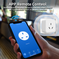 Enchufe Inteligente WiFi LangYeao Tuya AU 16A con Monitoreo de Energía, Compatible con Alexa y Google Home, Control Remoto y Temporizador