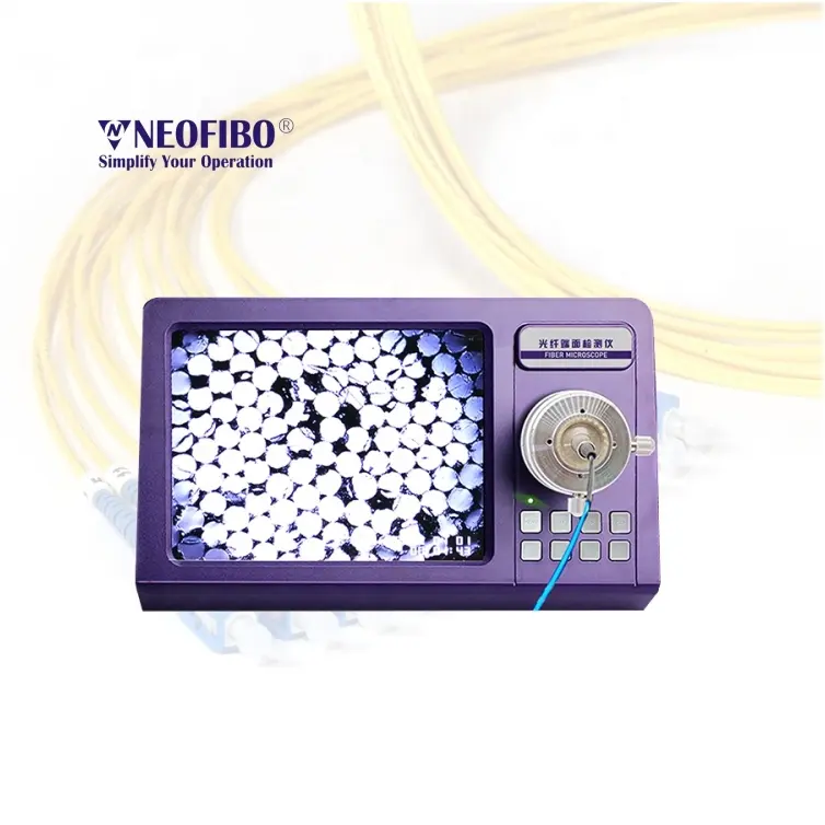 Neofibo FK4-420P-MPO mtp/mpo benchtop video fiber microscope fiber optic light for microscope fiber optic cable microscope