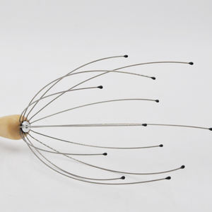 Holzgriff Tragbares Hand-Kopfhaut-Kopf massage gerät Kopfhaar-Kratz massage - Product Image 5