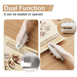 เครื่องปิดผนึกและตัดถุงขนาดเล็กแบบ2 in 1เครื่องซีลถุงแบบพกพาเครื่องซีลถุงแบบชาร์จไฟได้สำหรับถุงชิปและขนมขบเคี้ยว - Product Image 2