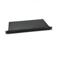 Casing Rak Server 1U 19 Inch, Rakmount, untuk NAS, ATX, PC, dengan Power Supply, Kabinet Jaringan Mini Server