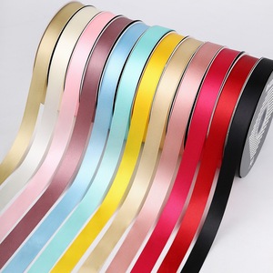 High Definition Custom Logo <b>Ribbon</b> Reusable Satin Roll For Business Brand Gift Box Wrapping - Product Image 2