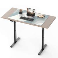 Bureau debout électrique moderne à double moteur, en acier inoxydable, réglable en hauteur