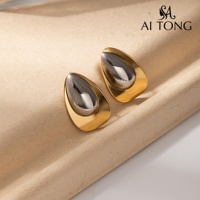 Boucles d'oreilles clous personnalisées en forme d'étoile de mer et de coquillage, en or et argent bimétallique, avec perles, pour l'été, la plage, les vacances, les cadeaux et le quotidien - Vente en gros