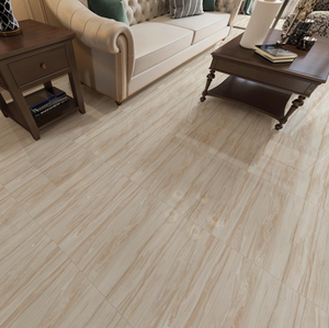 Entrega Rápida, Baldosas de Parqué de Madera de Alto Brillo de 600X600mm en China, Baldosas con Patrón de Madera Beige para Salas de Exposiciones - Product Image 6