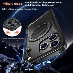 Étui de luxe anti-chute pour <span class=keywords><strong>iPhone</strong></span> 17 Pro avec poignée de téléphone et amortissement rotatif Film d'objectif de support magnétique pour Amazon Exclusive - Product Image 6