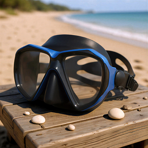 Masker <span class=keywords><strong>Snorkel</strong></span> menyelam Skuba silikon, masker silikon nyaman tahan air dewasa - Product Image 1
