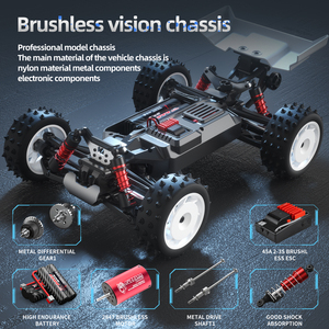 <span class=keywords><strong>Voiture</strong></span> RC tout-terrain électrique 4x4 1:16 avec moteur brushless 2847, contrôle synchronisé à l'échelle réelle 2.4G, véhicule télécommandé réaliste - Product Image 4