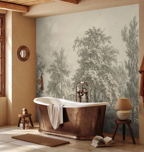 La peinture <span class=keywords><strong>panoramique</strong></span> de jardin rétro est utilisée pour le salon canapé décoration intérieure <span class=keywords><strong>papier</strong></span> peint Mural - Product Image 4