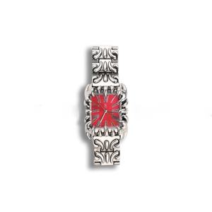 Montre gothique unique en acier inoxydable, design personnalisé, verre saphir, mouvement à quartz japonais, montre carrée géométrique Y2K - Product Image 3