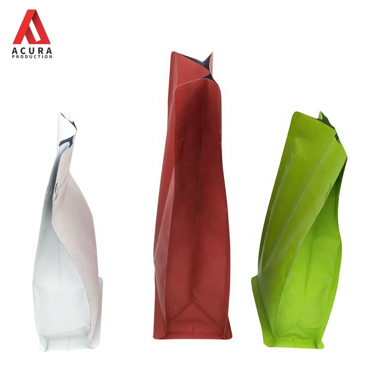 Prix modéré vrai biodégradable 16 oz 500g sac à café à fond plat