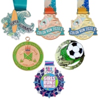 Médailles de sport en métal de qualité supérieure, émail doux personnalisé, marathon, course, medalla, médaille de finisseur personnalisée