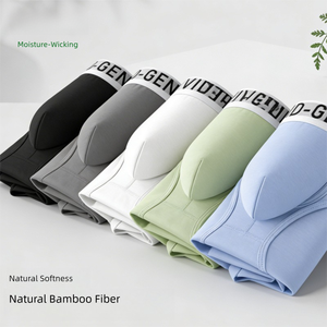 Slip da Uomo in Fibra di Bambù a Vita Bassa, con Ampia Tasca a U, Doppio Strato Traspirante, Sexy, per Giovani, Vendita all'Ingrosso - Product Image 5