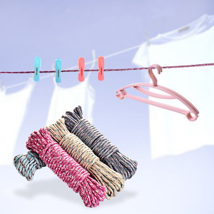 Corde à <span class=keywords><strong>linge</strong></span> multifonctionnelle en nylon coloré pour camping en plein air Corde à <span class=keywords><strong>linge</strong></span> 10m 20m Corde à <span class=keywords><strong>linge</strong></span> portable suspendue - Product Image 4