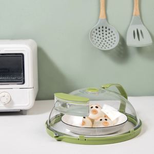 Custom Wholesales for <b>Microwave</b> Splatter Guard <b>Lid</b> Steam Vents Keeps Food Plate Cover With Handle - Product Image 5