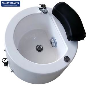 Bassin de pédicure de luxe portable avec massage, équipement de salon de manucure, <span class=keywords><strong>spa</strong></span> à remous avec base et lumière colorée, cuvette de pédicure - Product Image 5