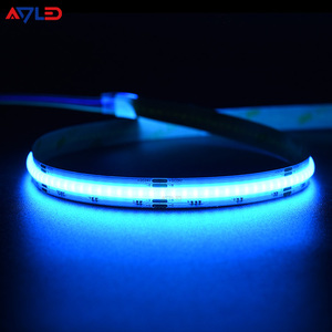 Tira de Luces LED RGB Cob de Diseño Creativo, 840 Leds/m, Luz Flexible de 24 V, Alto Rendimiento, 50000 Horas de Duración, Control Remoto, para TV, Dormitorio, Fiesta - Product Image 4
