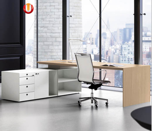 低価格オフィス家具 木製モダン社長用テーブル <span class=keywords><strong>L</strong></span>字型 耐久性のあるオフィスエグゼクティブデスク - Product Image 2